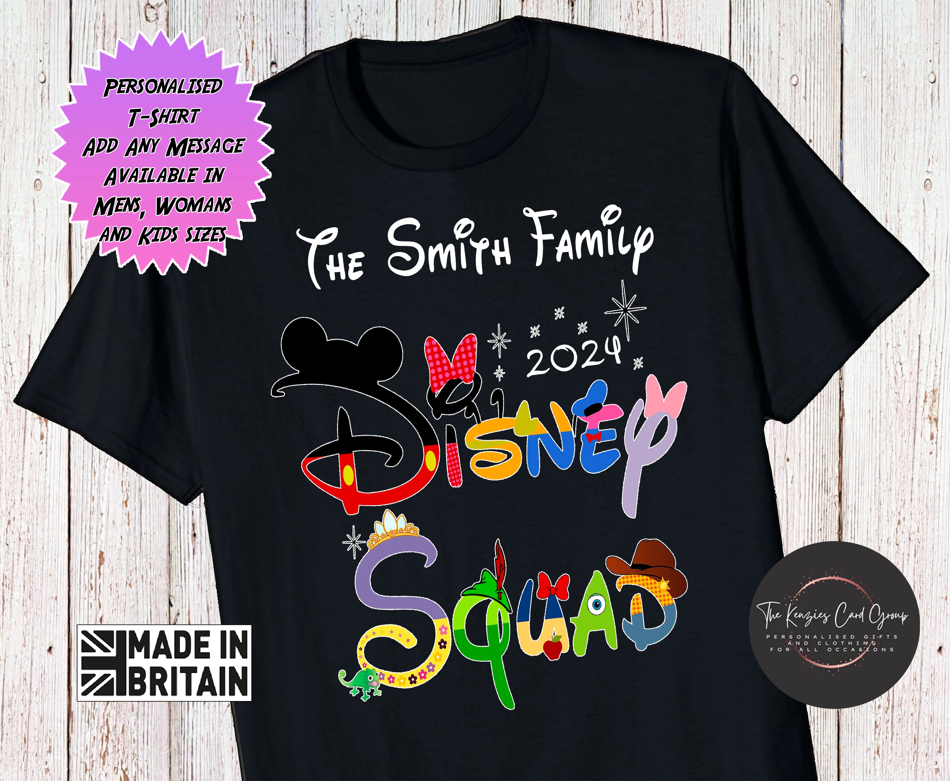 Personalised disneyland paris t shirts on sale