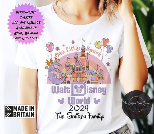 Personalised Figment Walt Disney World Matching Family T Shirt - Epcot Figment T Shirt