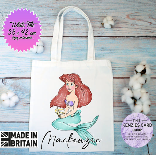 Personalised Disneys Little Mermaid - Princess Ariel Custom Tote Bag