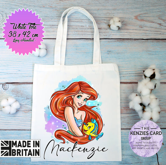 Personalised Disneys Little Mermaid - Princess Ariel Custom Tote Bag