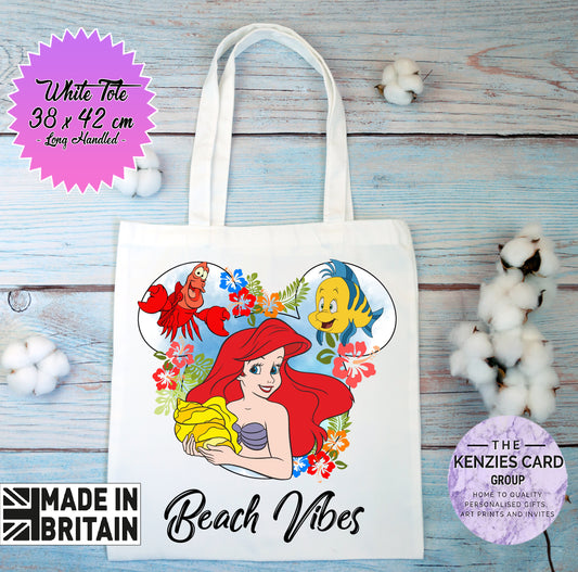 Personalised Disneys Little Mermaid - Princess Ariel Custom Tote Bag