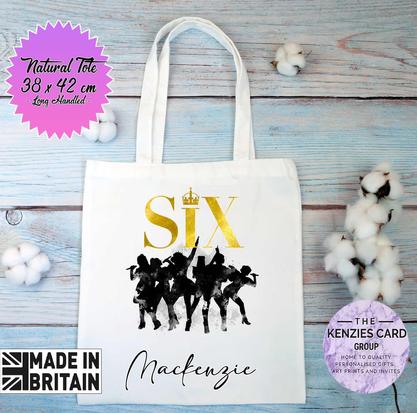 Personalised Six The Musical Tote Bag - Long Handled Edition (Copy)