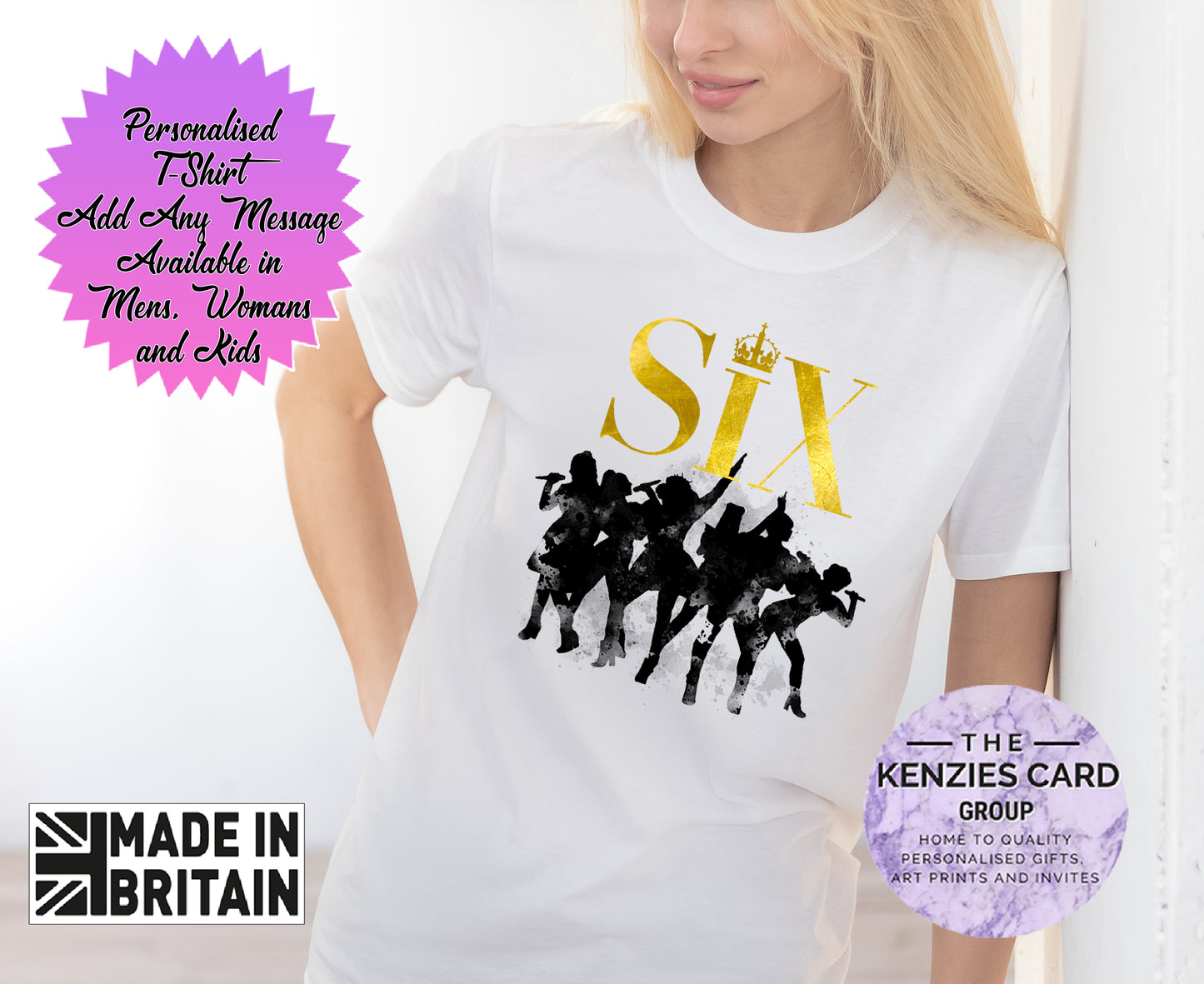 Personalised Six The Musical West End UK Tour T Shirt