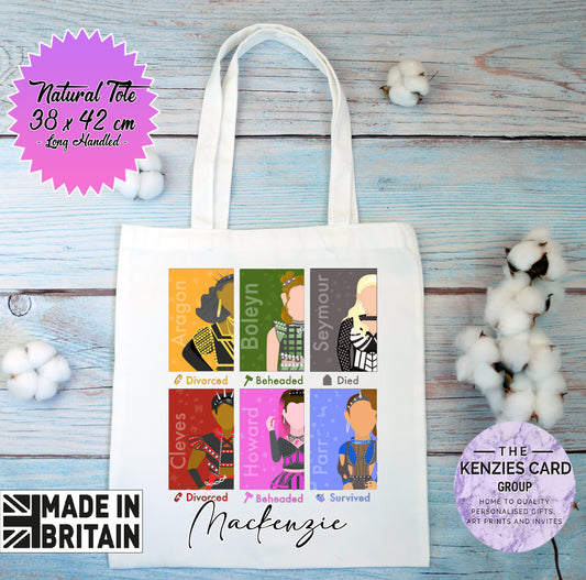 Personalised Six The Musical Tote Bag - Long Handled Edition