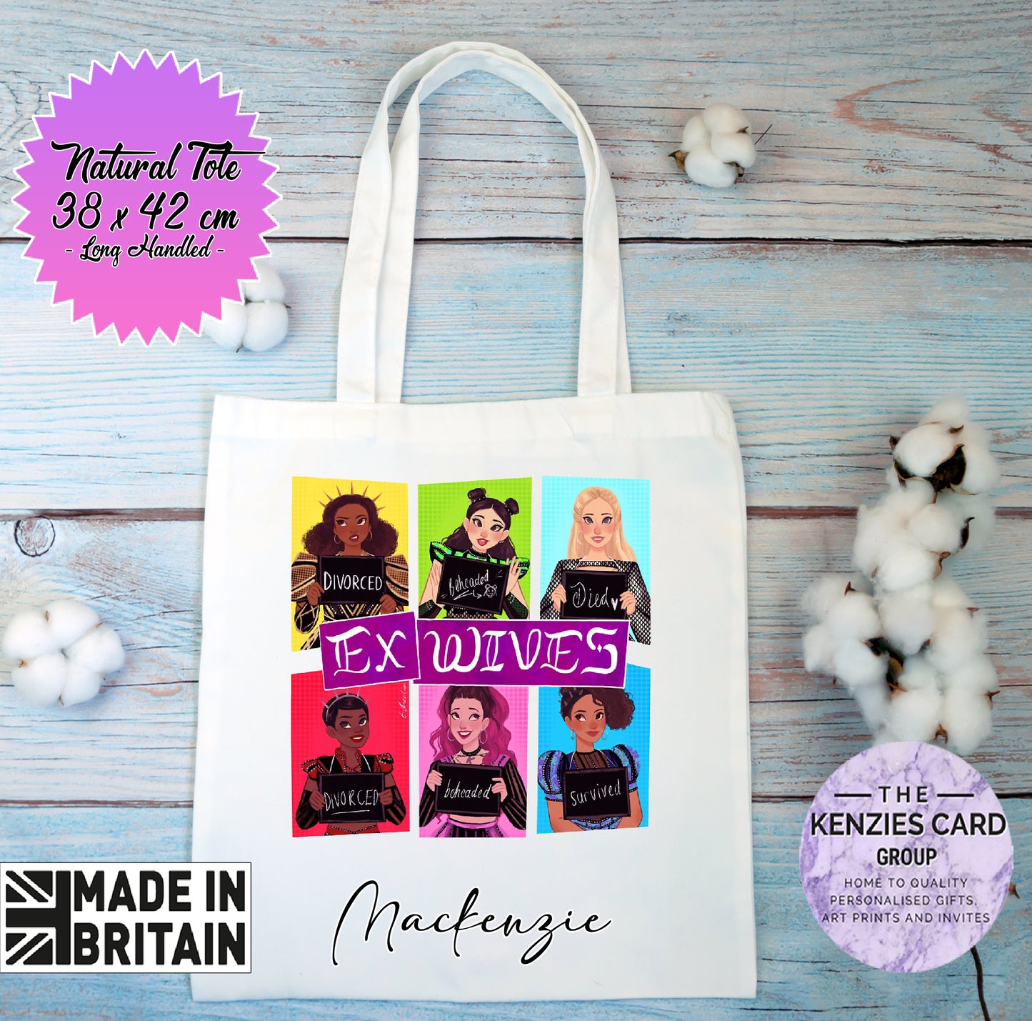 Personalised Six The Musical Tote Bag - Long Handled Edition