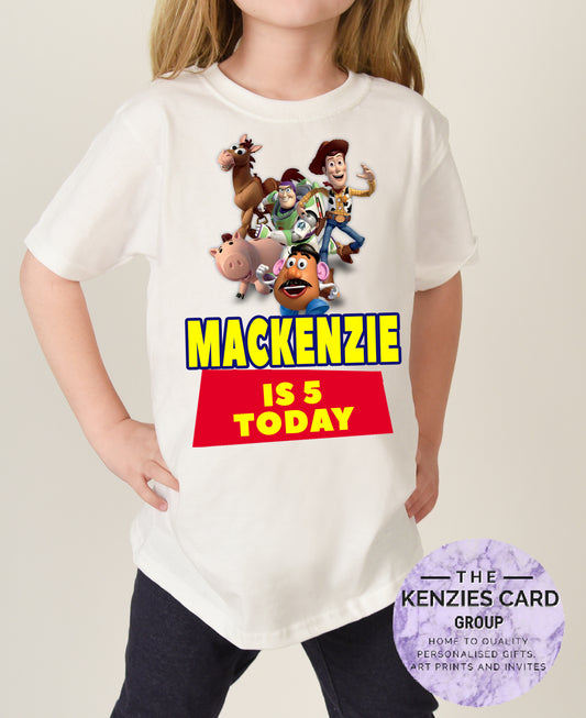 Personalised Toy Story Birthday Celebration T Shirt